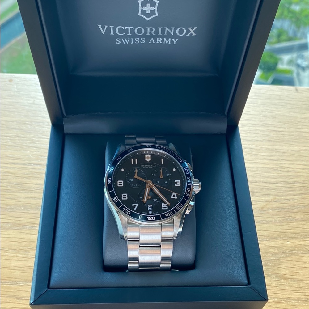 Victorinox Swiss Army Watch with Black Dial